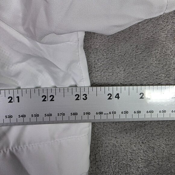 Mens Adidas White Athletic Pullover Shirt 1/4 Zip 100% Polyester Short Sleeve M - Picture 8 of 10